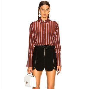 - frame long cuff blouse